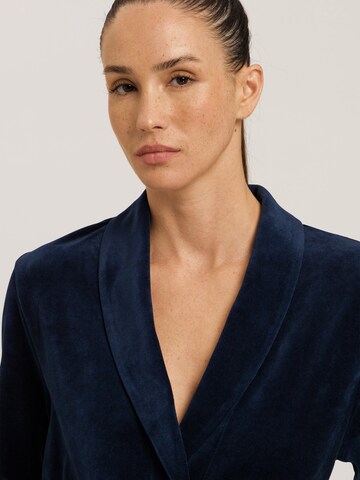 Hanro Dressing Gown ' Favourites ' in Blue