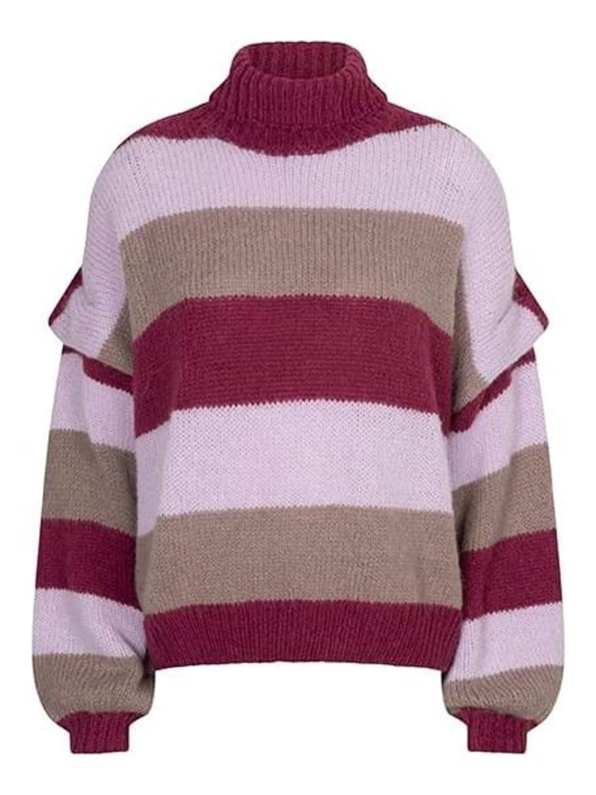 LOFTY MANNER Trui 'RJ12.2 - Pull Jale - Chunky St' in Lila: voorkant