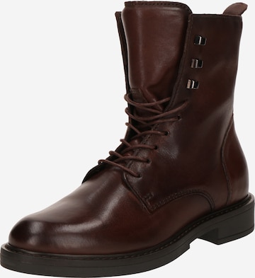 brūns MJUS Sienamie zābaki: no priekšpuses