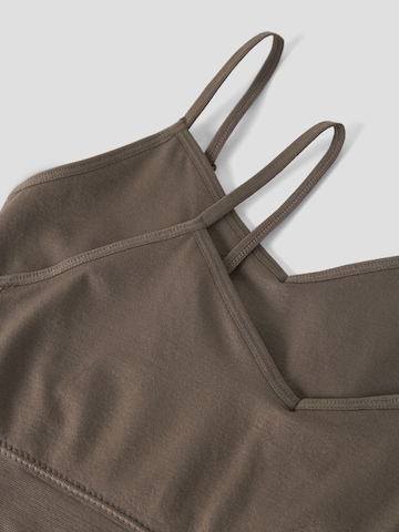LMTD - Bustier Sujetador en marrón