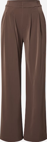 NIKE Wide Leg Urheiluhousut 'Bliss' värissä ruskea: etupuoli