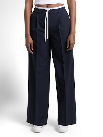 TOM TAILOR DENIM - Pierna ancha Pantalón en azul: frente