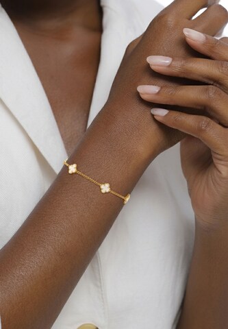 ELLI Armband 'Luck' in Goud: voorkant