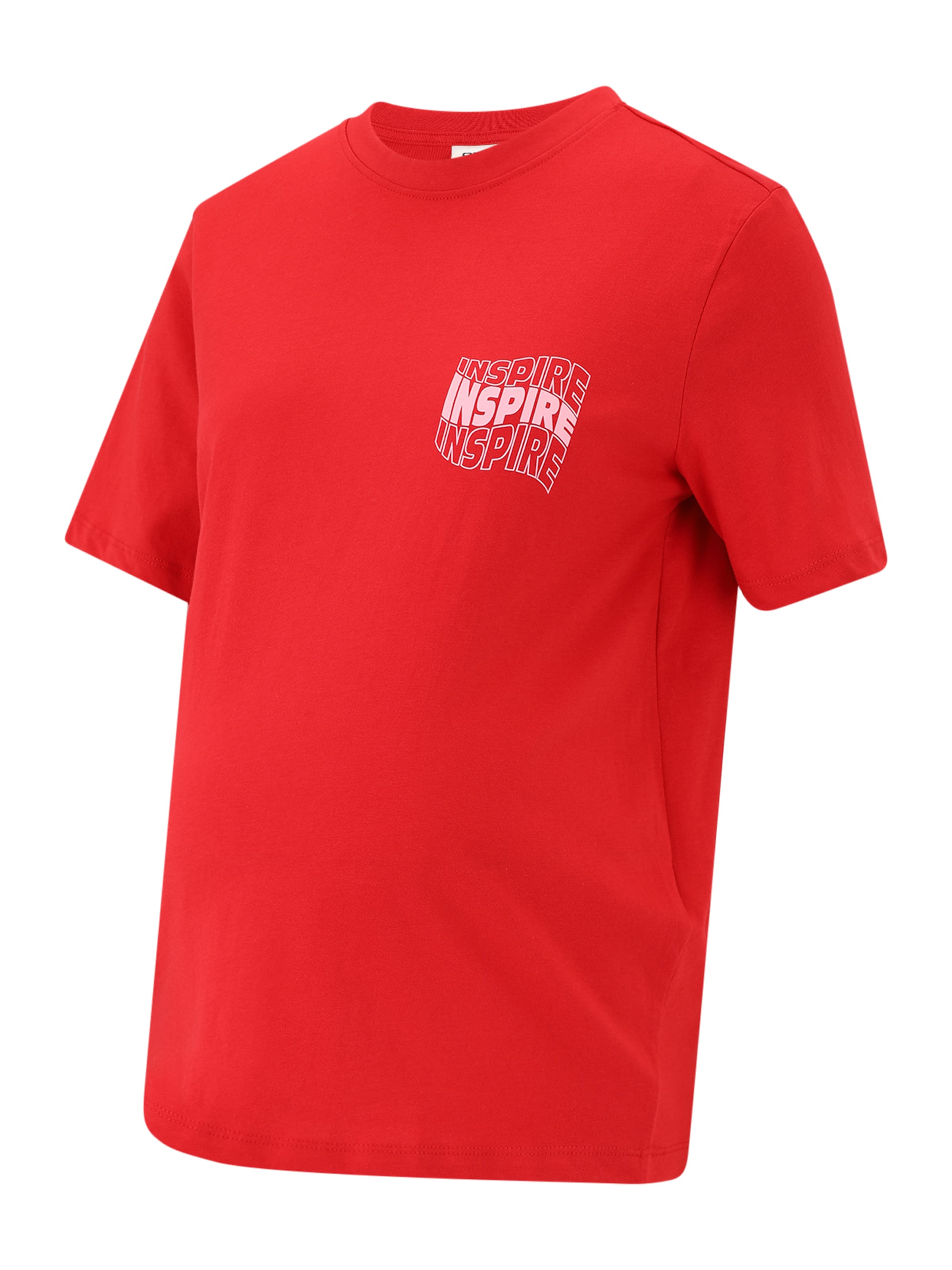 Only Maternity Тениска 'OLMJASMINE' в червено: отпред