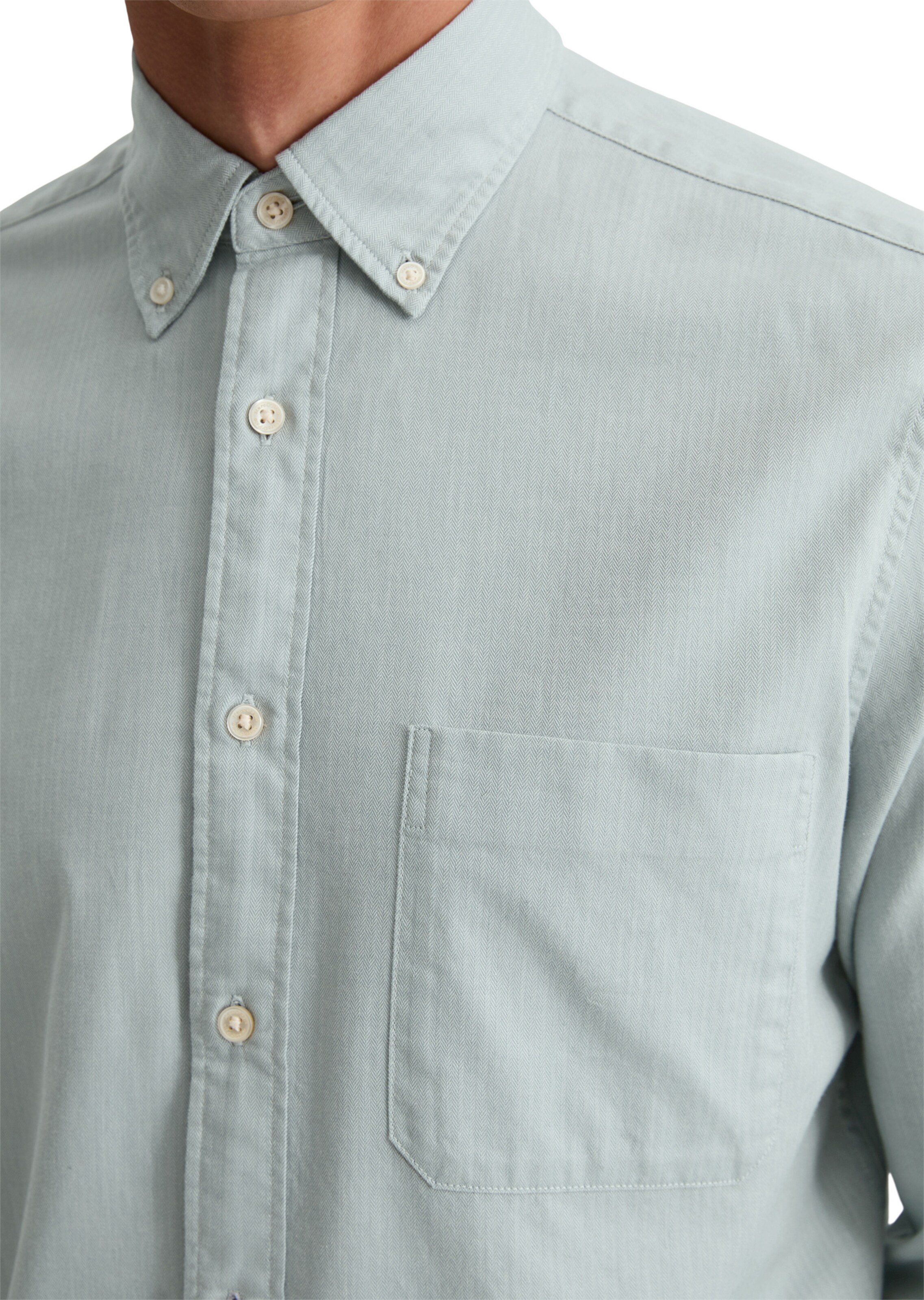 Marc O'Polo Regular fit Button Up Shirt in Blue