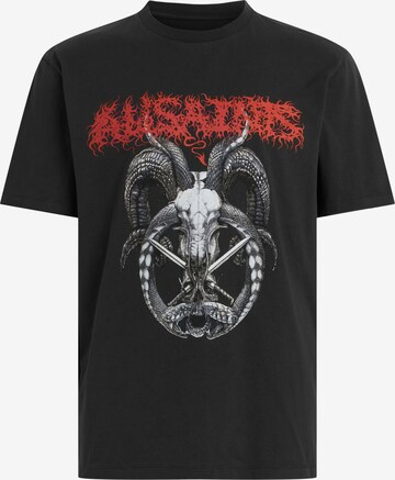 AllSaints - Camisa 'ARCHON' em preto: frente