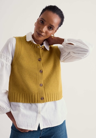 Cardigan 'Derwenn' Seasalt Cornwall en jaune : devant
