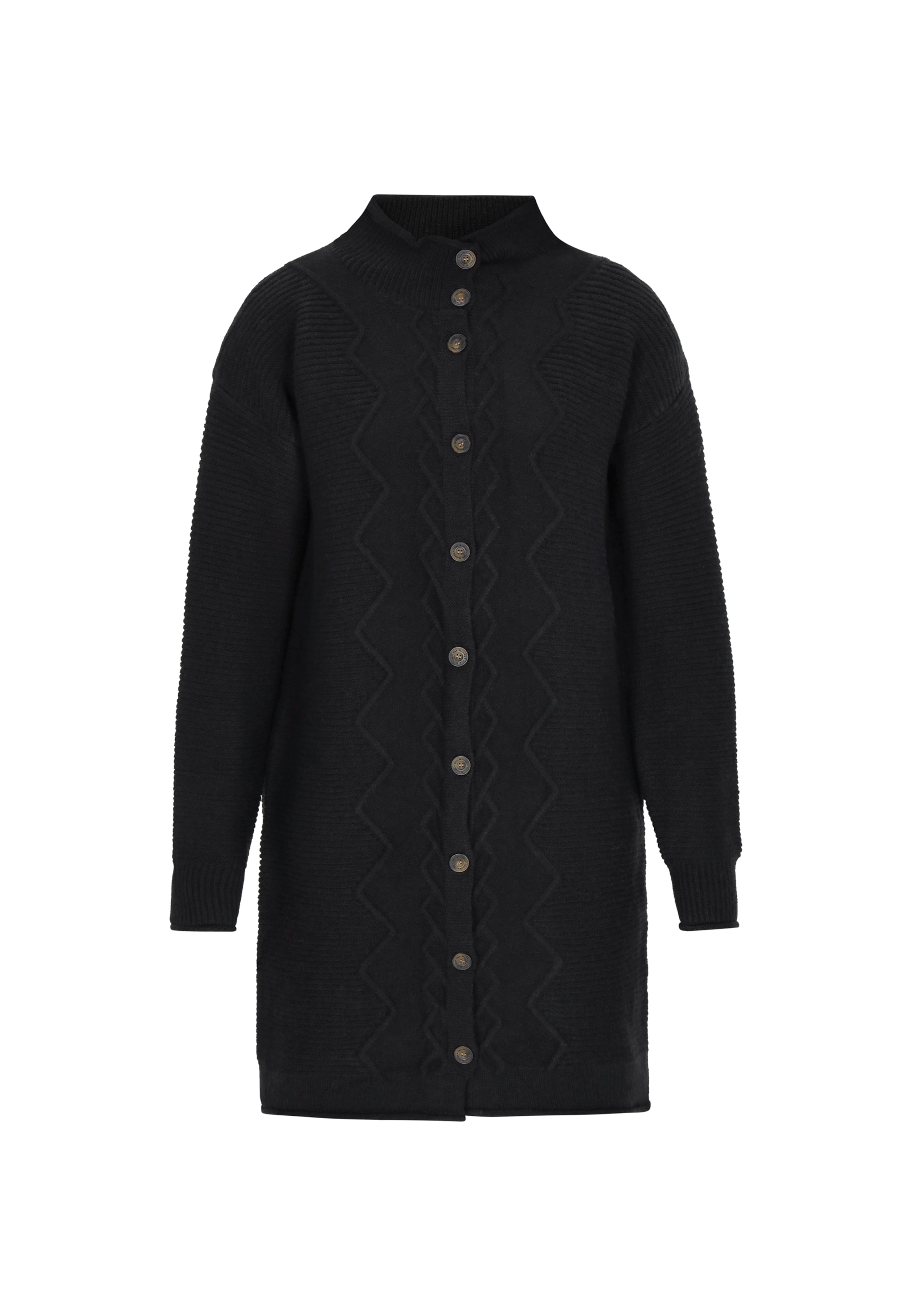 Cardigan DreiMaster Vintage en noir : devant