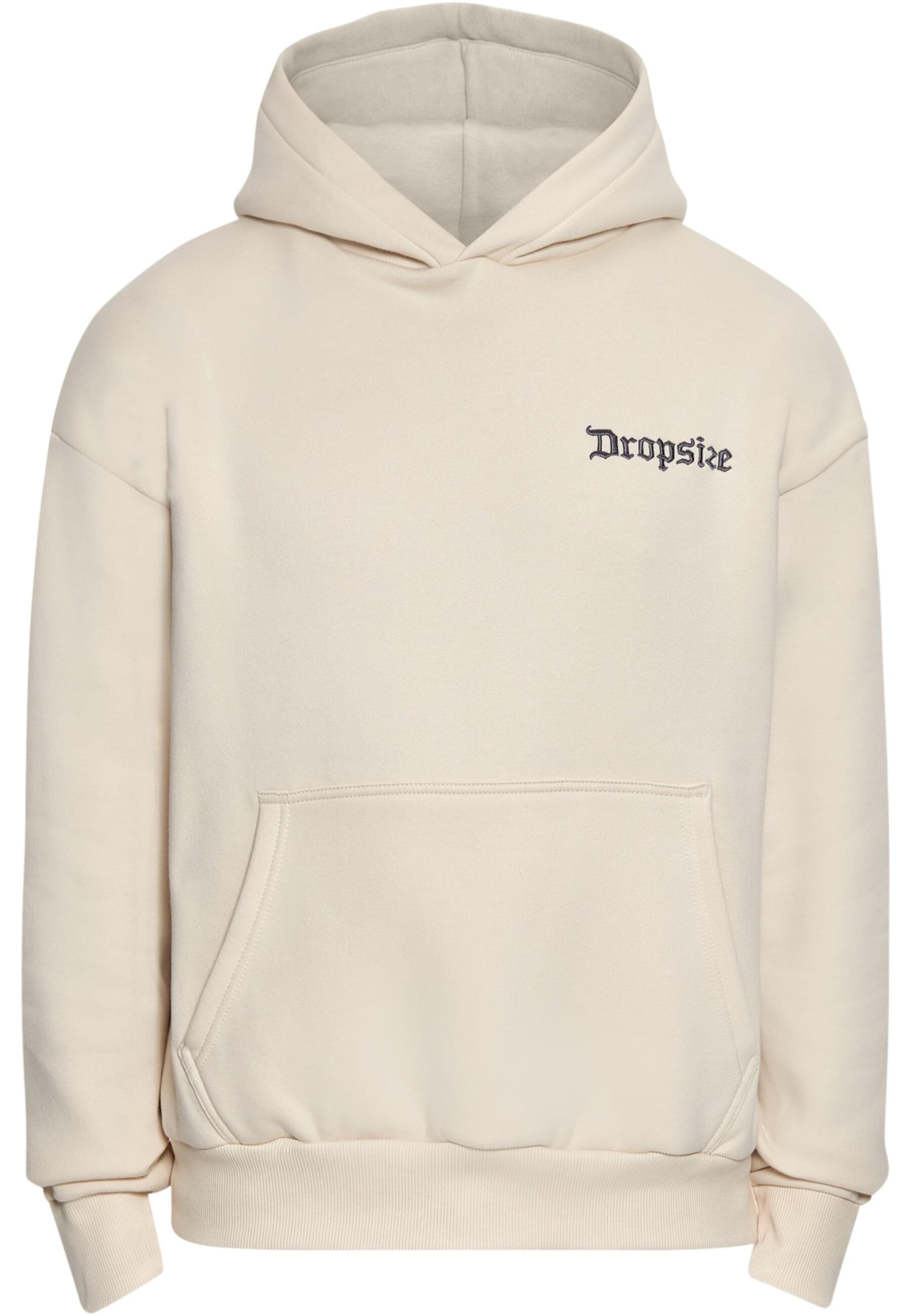 Sweat-shirt Dropsize en beige : devant