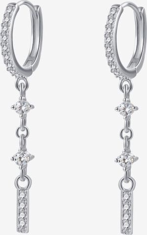 Hey Happiness - Pendientes 'Luxe' en plata: frente