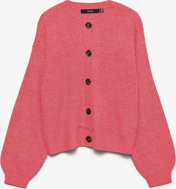 VERO MODA Knit Cardigan 'VMLea' in Pink: front
