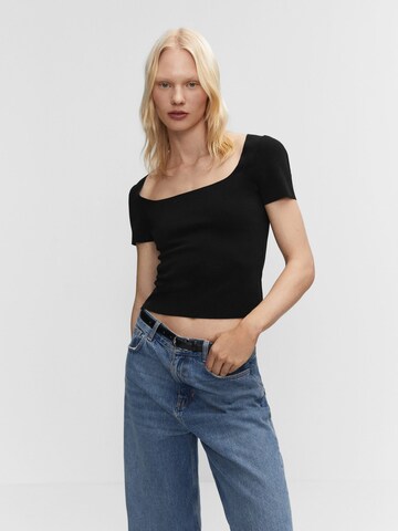 MANGO Shirt 'MAUD' in Black: front