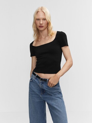 MANGO T-Shirt 'MAUD' in Schwarz: predná strana