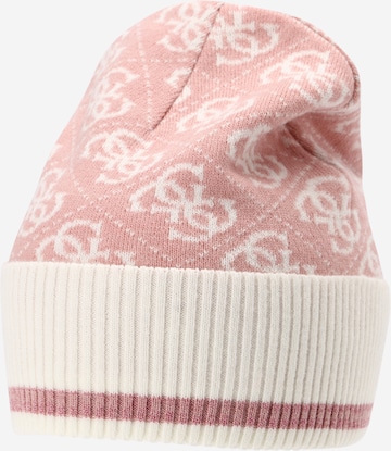 GUESS Beanie '4G' in Pink: front