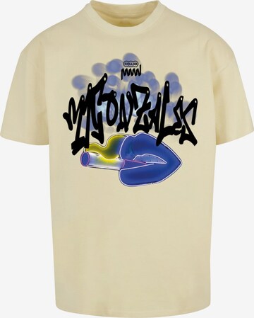 MJ Gonzales Shirt 'Kiss' in Yellow: front