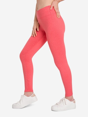 OCEANSAPART - Skinny Pantalón deportivo 'Dahlia' en rojo