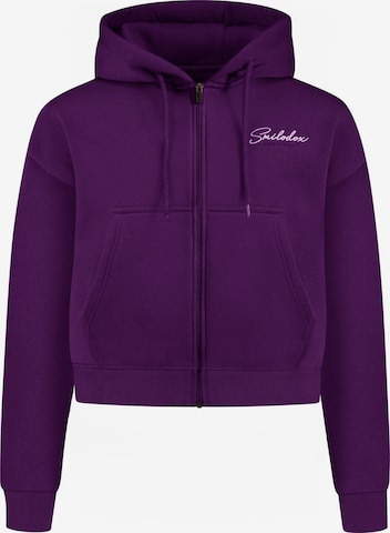 Smilodox Sweatjacke 'Enara' in Lila: Vorderseite
