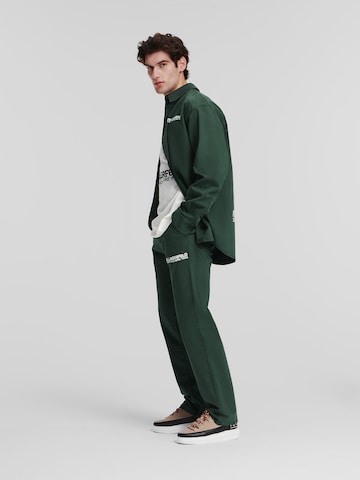 Karl Lagerfeld Средняя посадка Рубашка в Зеленый