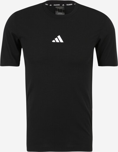ADIDAS PERFORMANCE T-Shirt fonctionnel en noir / blanc, Vue avec produit