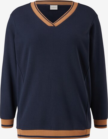 TRIANGLE Sweatshirt in Blauw: voorkant