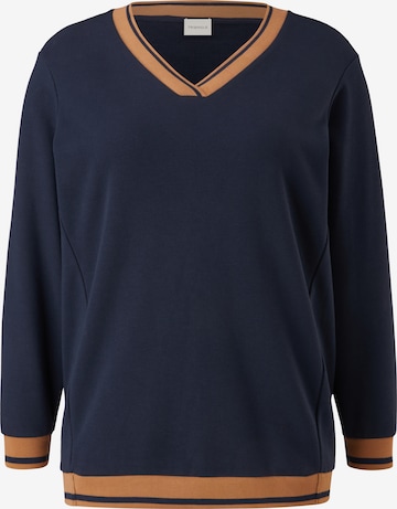 TRIANGLE Sweatshirt in Blue: front