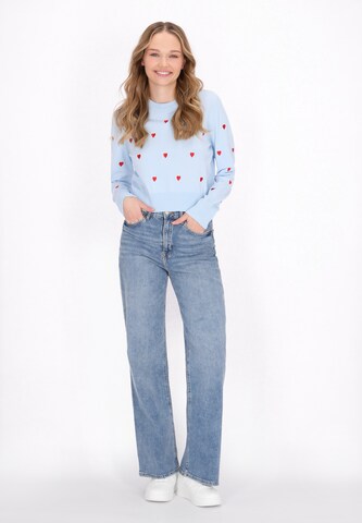 MYMO Trui 'Comfy' in Blauw