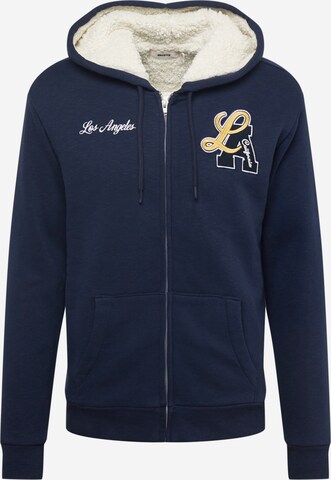 HOLLISTER Sweat jacket in Blue: front