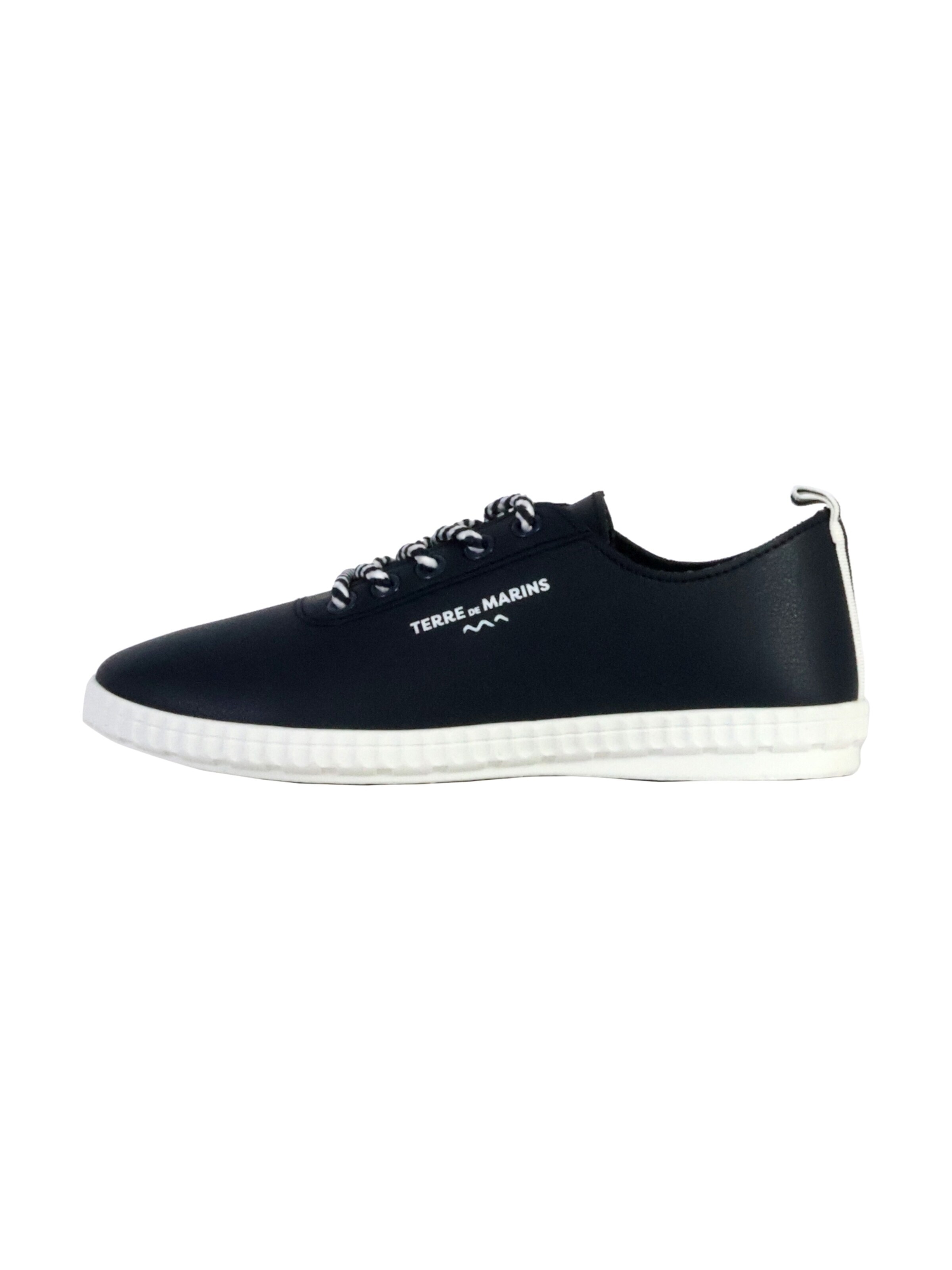 Chaussure de sport à lacets terre de marins en bleu : devant