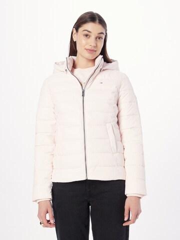 Tommy Jeans Vinterjakke i pink: forside