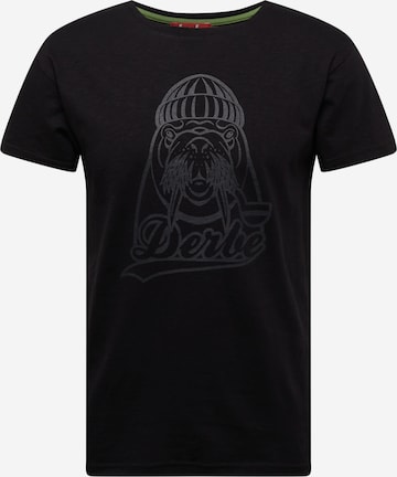Derbe Shirt 'Walross' in Black: front