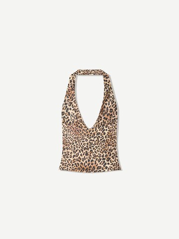 Bershka Top in Brown
