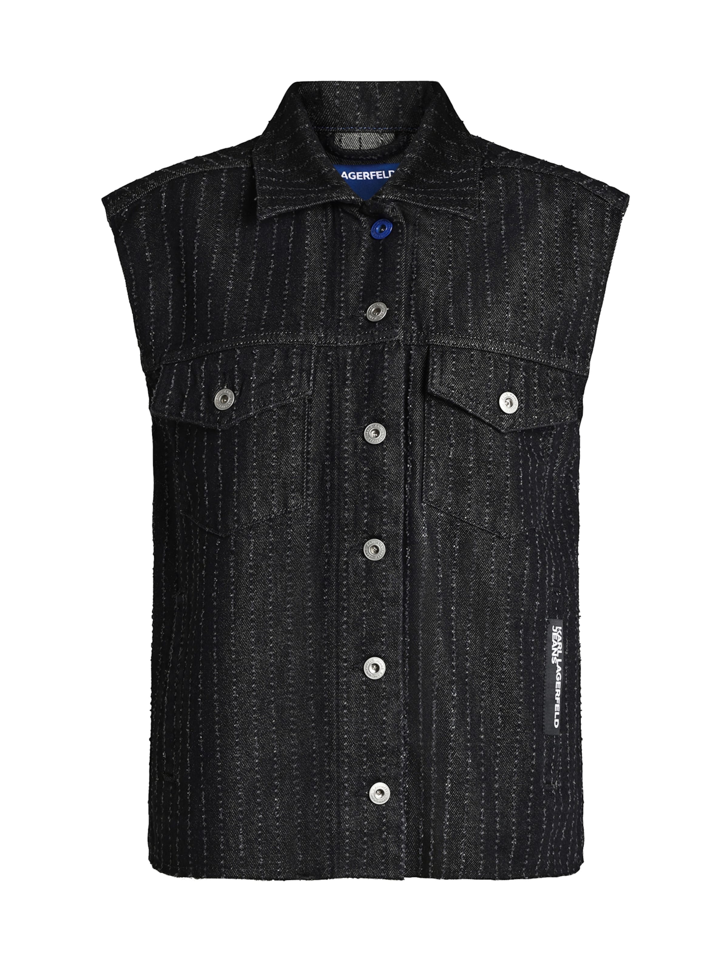 KARL LAGERFELD JEANS Елек в черно: отпред