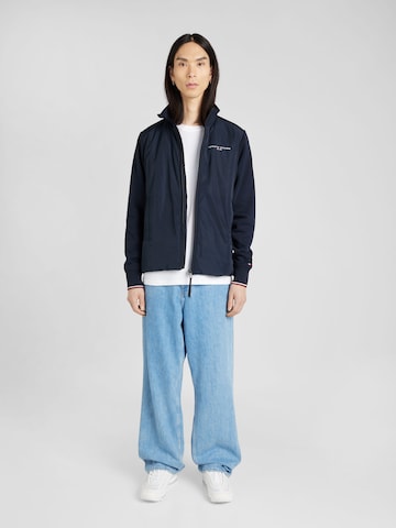 TOMMY HILFIGER Sweatjacke in Blau