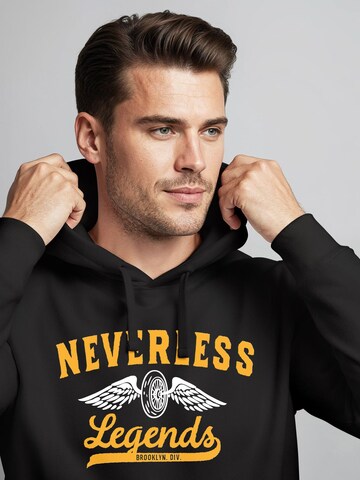Neverless Sweatshirt 'Biker Legends' in Black