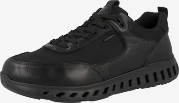 GEOX Platform trainers ' U Outstream A ' in Black: front