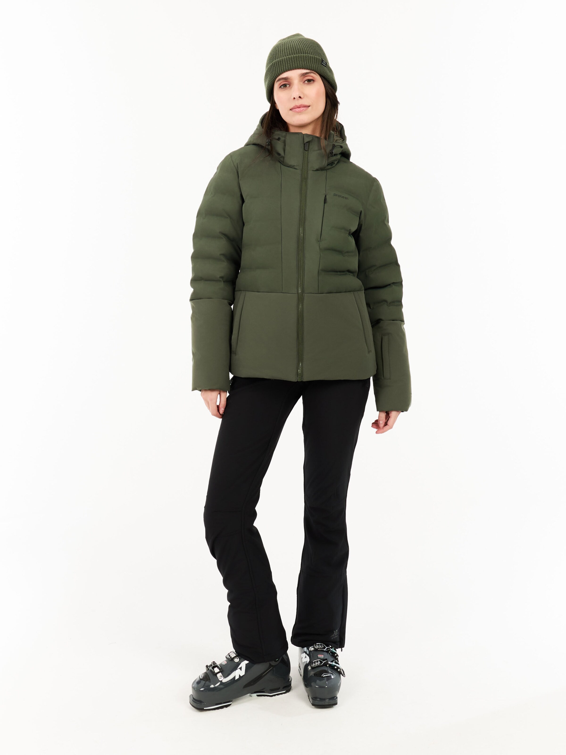 PROTEST Athletic Jacket 'Hazely' in Green