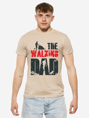 T-Shirt 'The Walking Dad' Cotton Prime en beige : devant