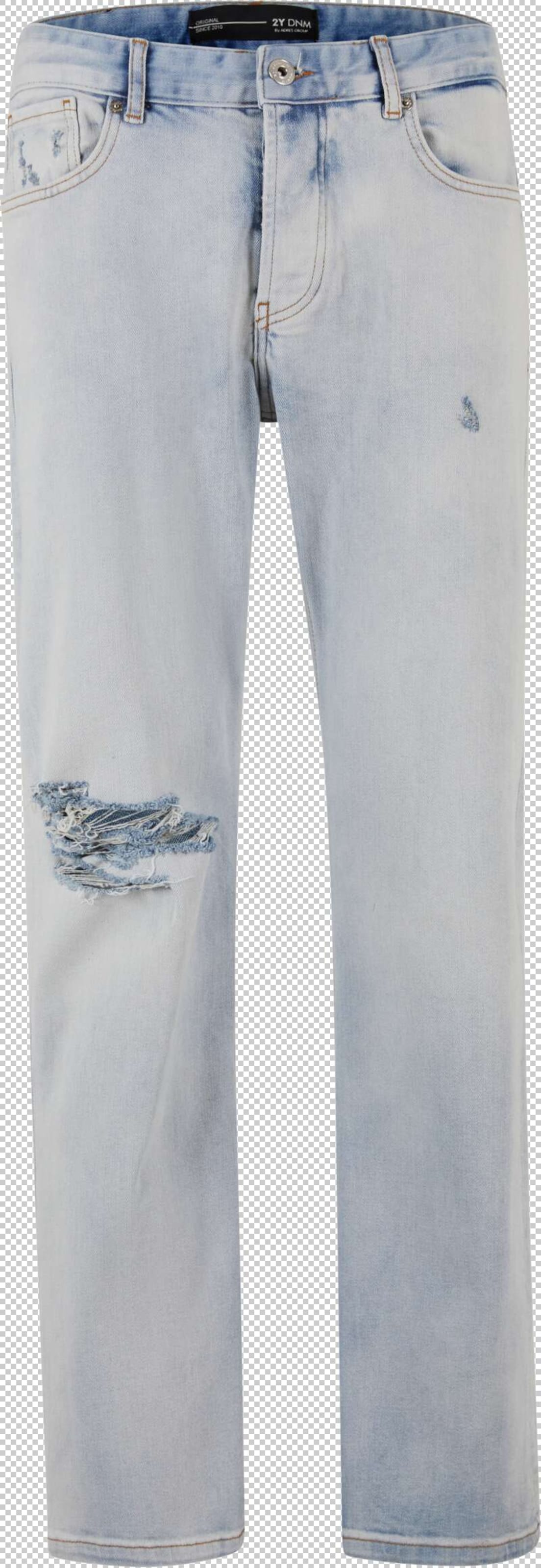 2Y Premium Loosefit Jeans in Blauw: voorkant