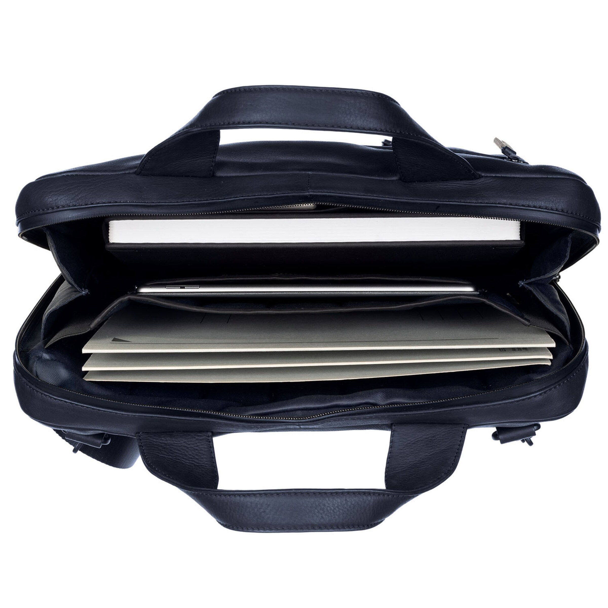 LEONHARD HEYDEN Document Bag in Blue