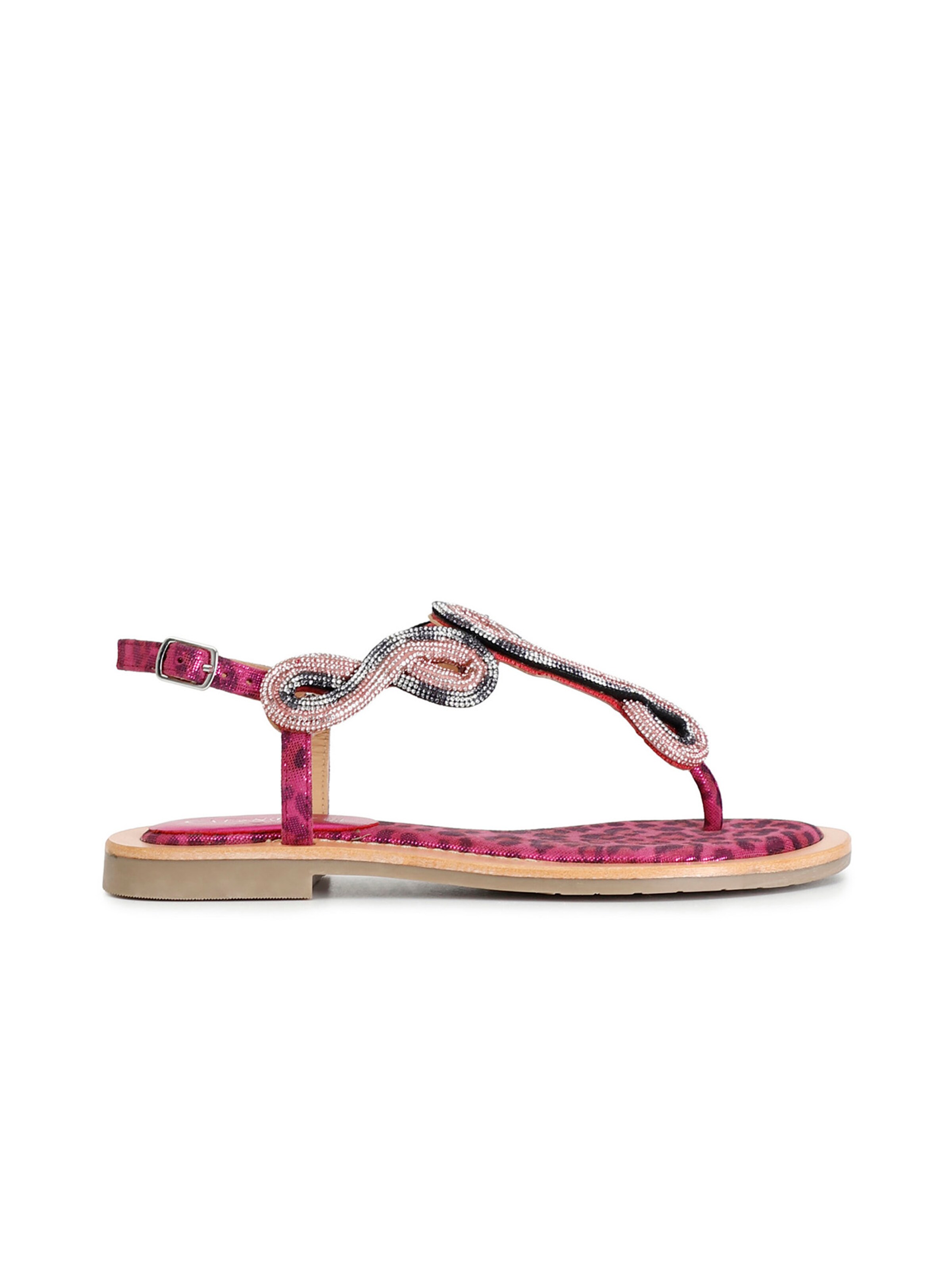 CAFè NOIR Sandalen met riem in Roze