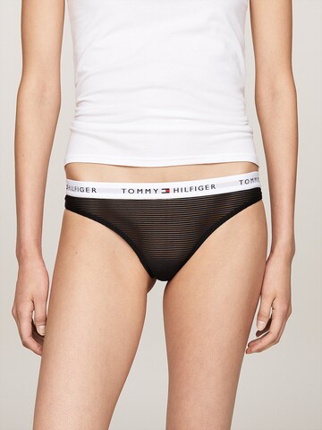 Tommy Hilfiger Underwear String 'Thongs' in Schwarz: Vorderseite