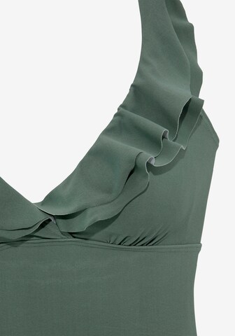 LASCANA - Soutien Bustier Fato de banho em verde