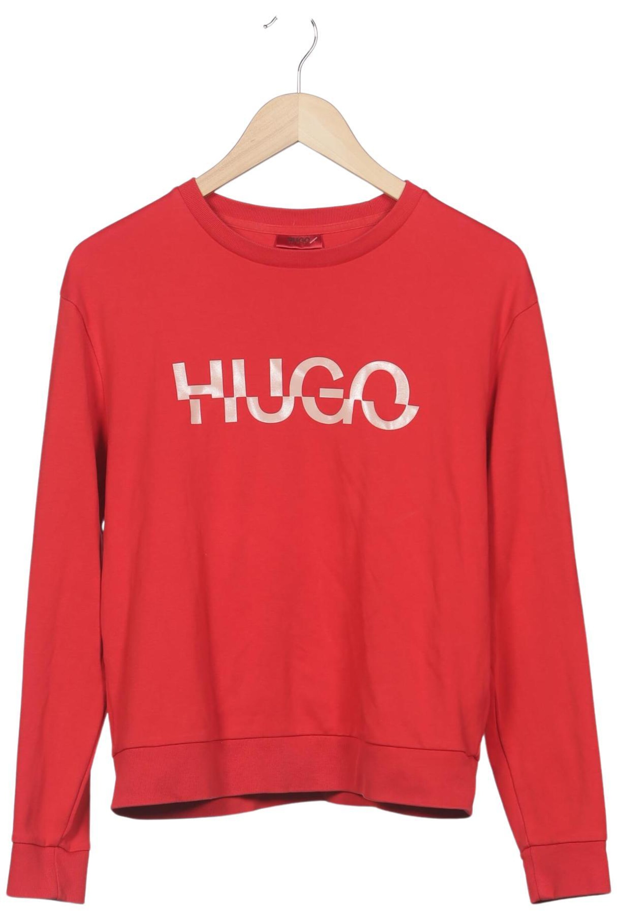 HUGO Sweatshirt & Zip-Up Hoodie in S in Red: front