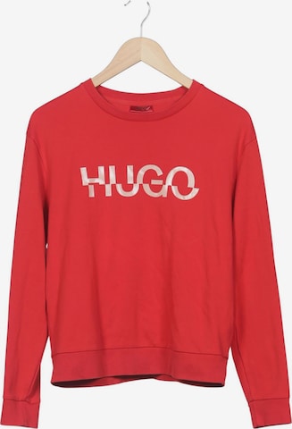 HUGO Sweatshirt & Zip-Up Hoodie in S in Red: front