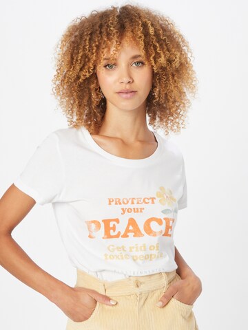 EINSTEIN & NEWTON Shirt 'Peace' in Weiß: Vorderseite