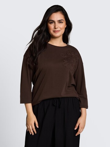 T-shirt Tom Tailor Women + en marron : devant