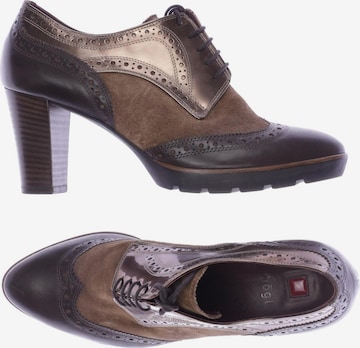 Högl Flats & Loafers in 39 in Brown: front