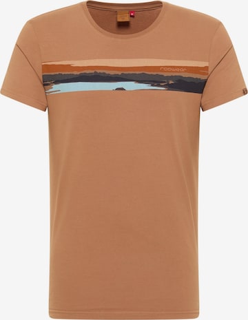 T-Shirt 'Horiz' Ragwear en marron : devant