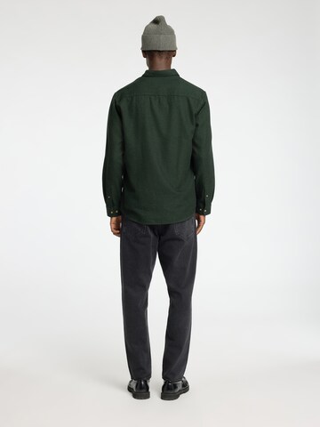 SELECTED HOMME Regular fit Button Up Shirt 'SLHOwen' in Green