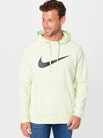 NIKE Sports sweatshirt in Green: front